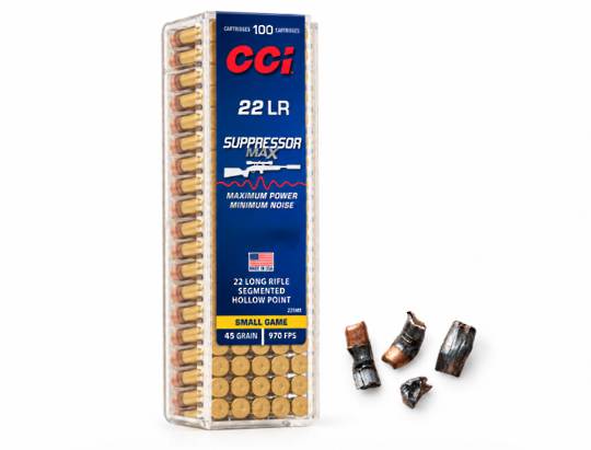CCI Suppressor Max 22LR 42gr HP x100